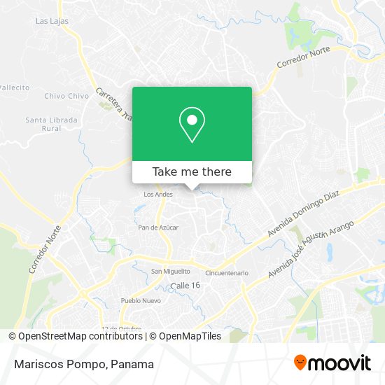 Mariscos Pompo map