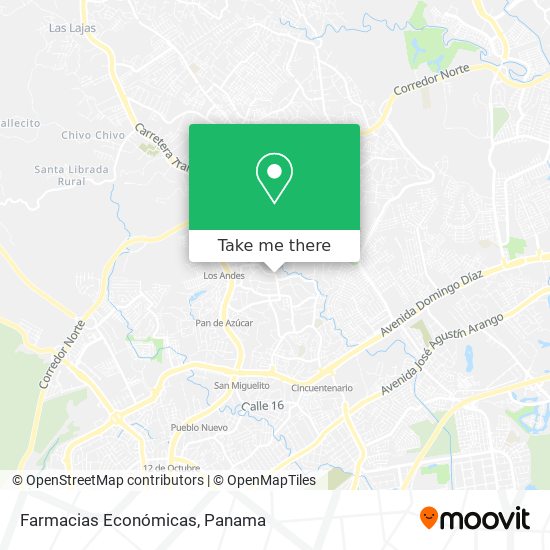 Farmacias Económicas map