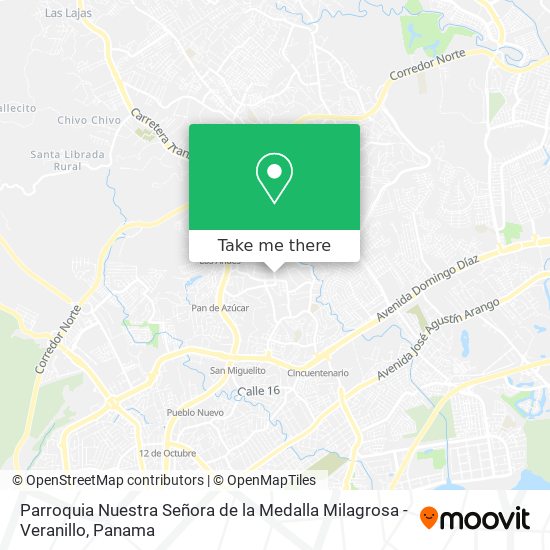 Mapa de Parroquia Nuestra Señora de la Medalla Milagrosa - Veranillo