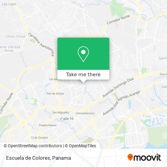 Escuela de Colores map