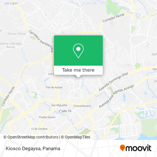 Kiosco Degaysa map