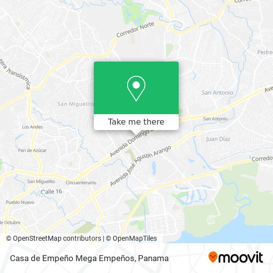 Casa de Empeño Mega Empeños map