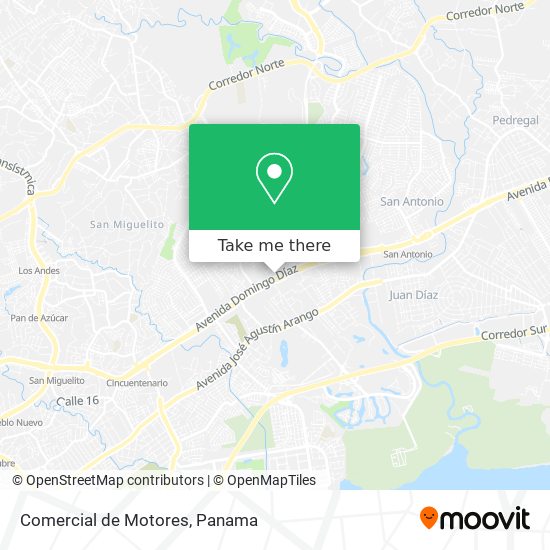 Mapa de Comercial de Motores