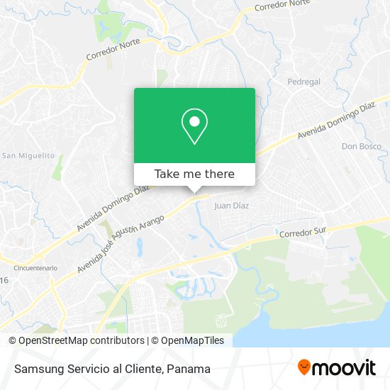 Samsung Servicio al Cliente map