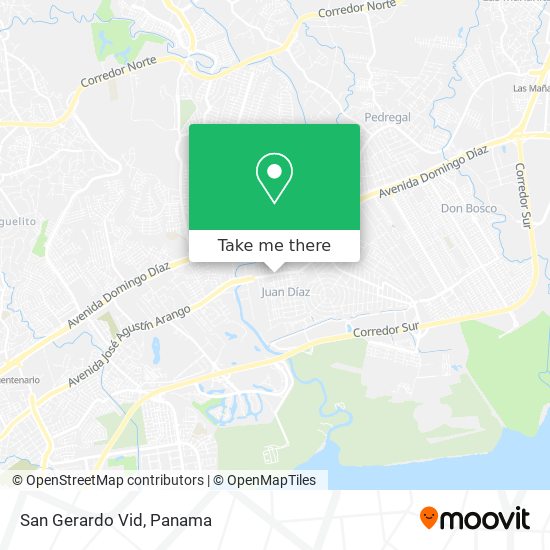 San Gerardo Vid map