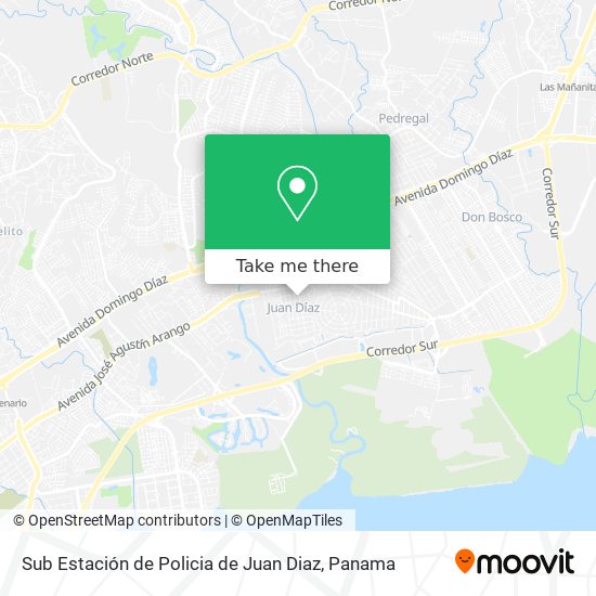 Sub Estación de Policia de Juan Diaz map