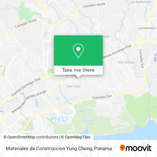 Materiales de Construccion Yung Chong map