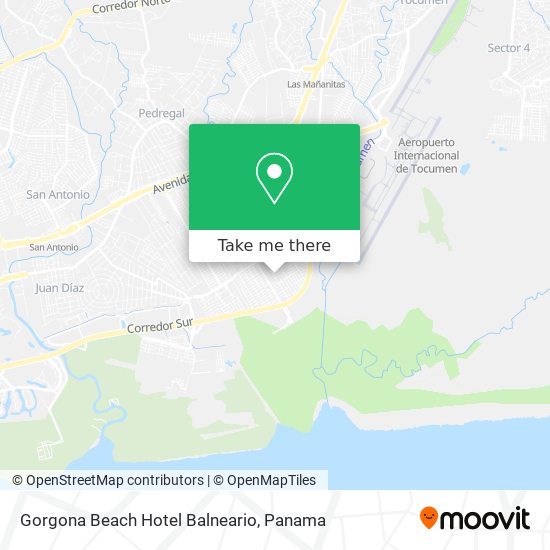 Gorgona Beach Hotel Balneario map