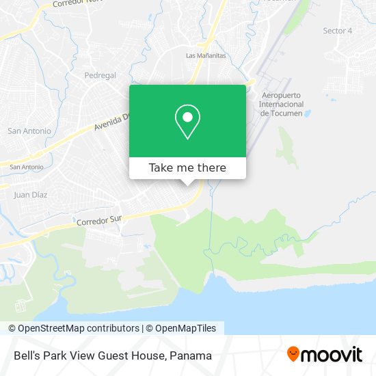 Bell's Park View Guest House map