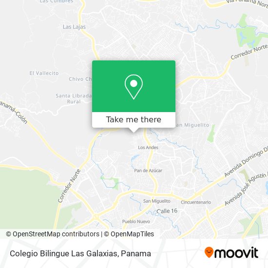 Colegio Bilingue Las Galaxias map