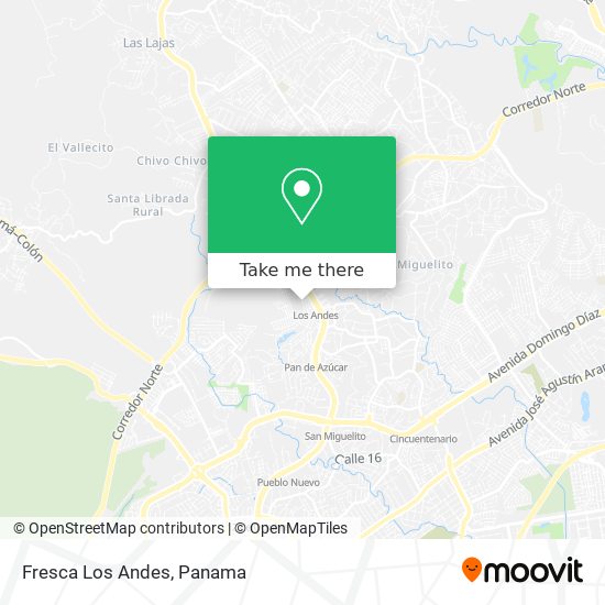 Fresca Los Andes map