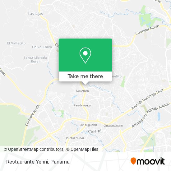 Restaurante Yenni map
