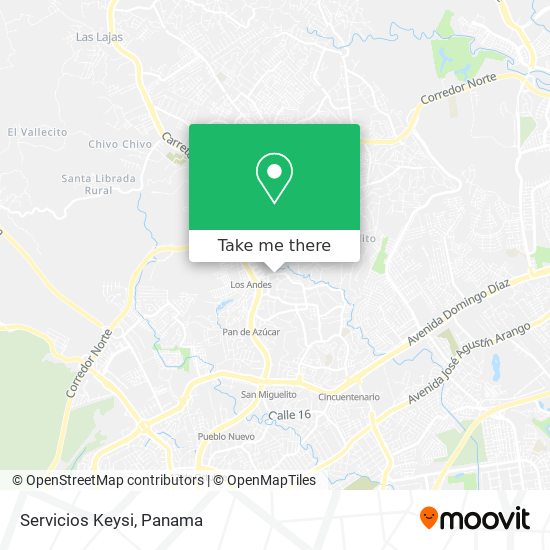 Servicios Keysi map