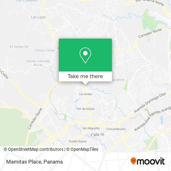 Mamitas Place map
