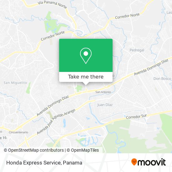 Honda Express Service map