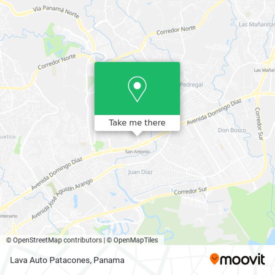 Lava Auto Patacones map