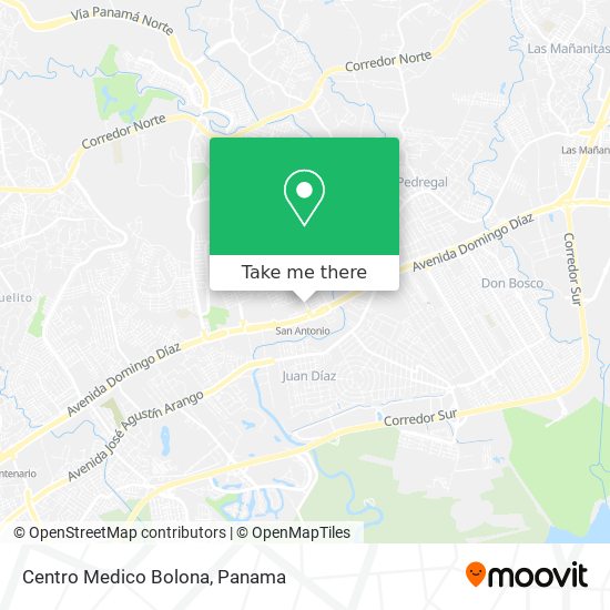 Mapa de Centro Medico Bolona