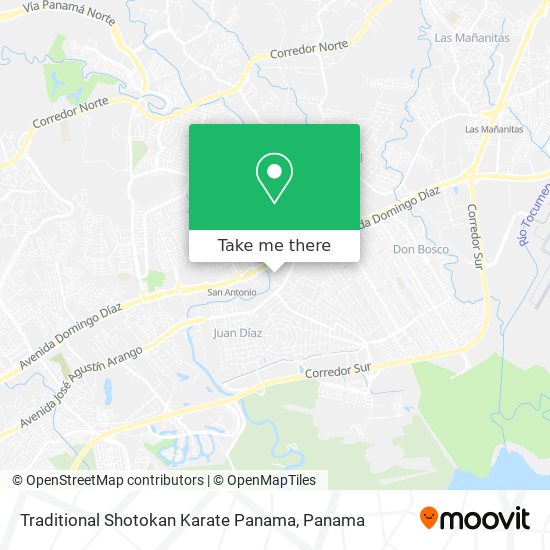 Traditional Shotokan Karate Panama map