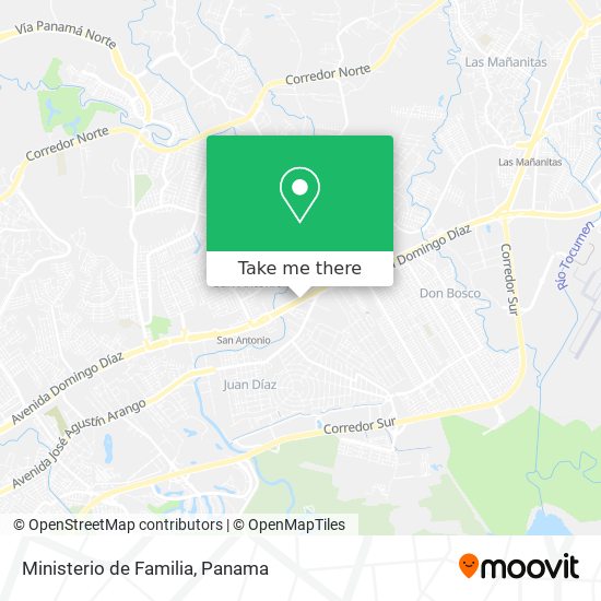 Ministerio de Familia map