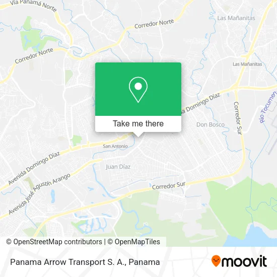 Mapa de Panama Arrow Transport S. A.