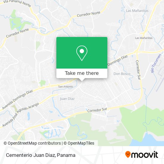 Cementerio Juan Diaz map