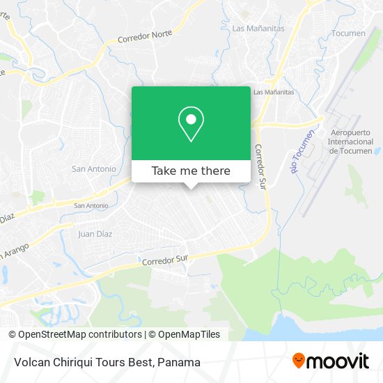 Volcan Chiriqui Tours Best map