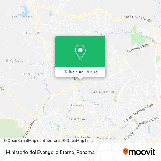 How to get to Ministerio del Evangelio Eterno in Omar Torrijos by Bus or  Metro?