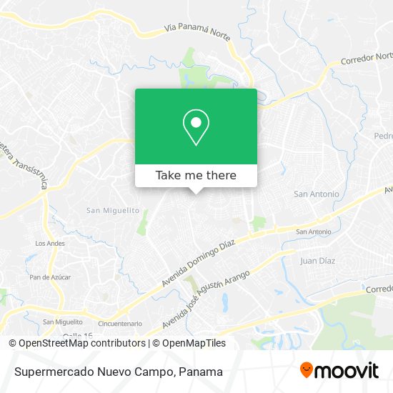 Supermercado Nuevo Campo map