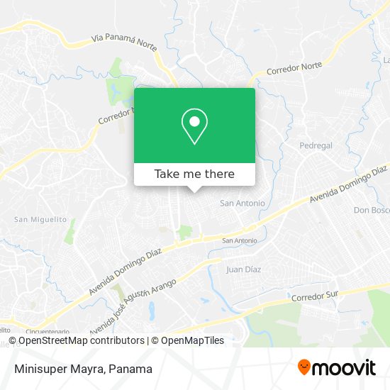 Minisuper Mayra map