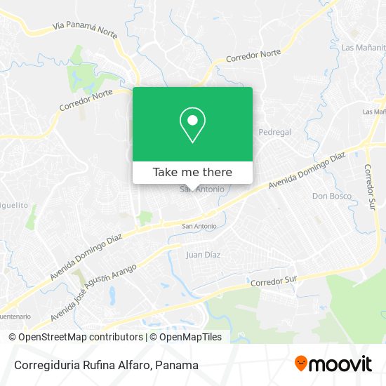 Corregiduria Rufina Alfaro map