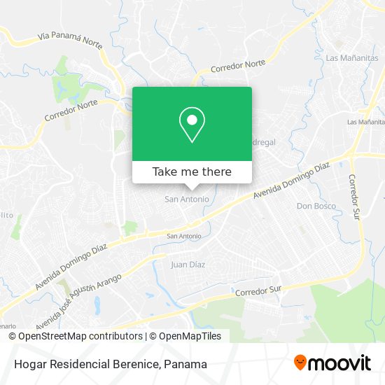 Hogar Residencial Berenice map
