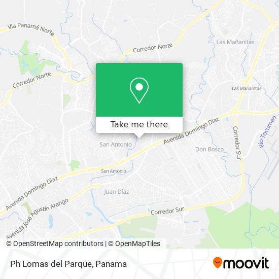Ph Lomas del Parque map