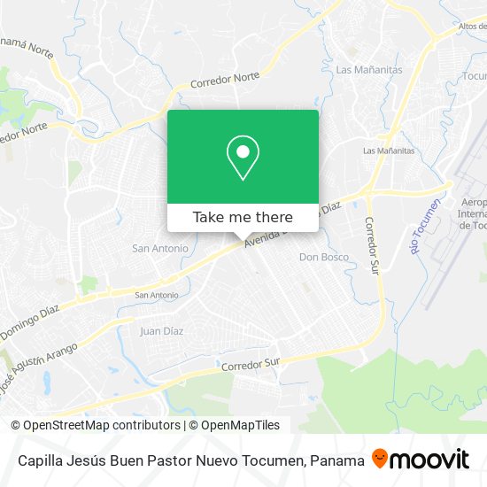 Capilla Jesús Buen Pastor Nuevo Tocumen map