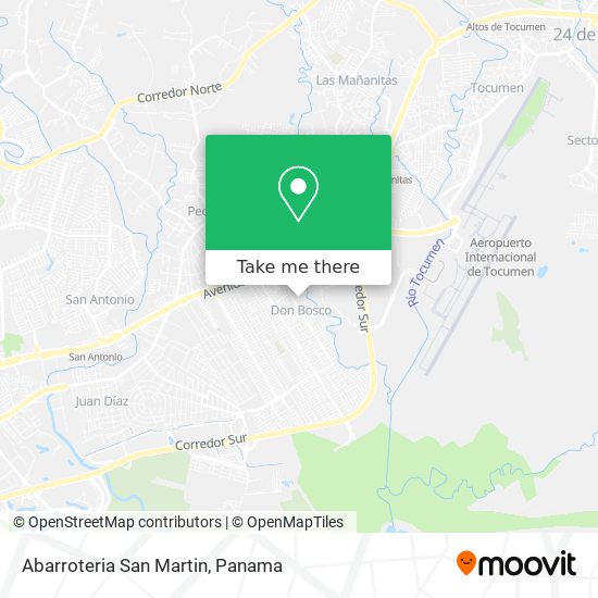 Abarroteria San Martin map