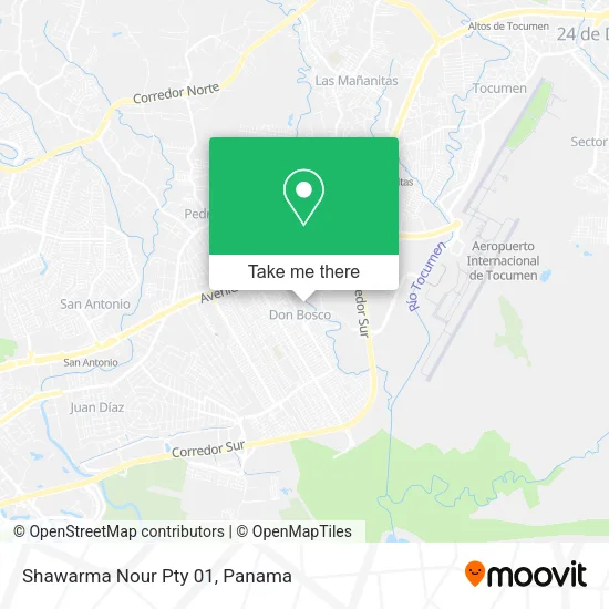 Mapa de Shawarma Nour Pty 01