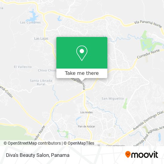 Mapa de Diva's Beauty Salon