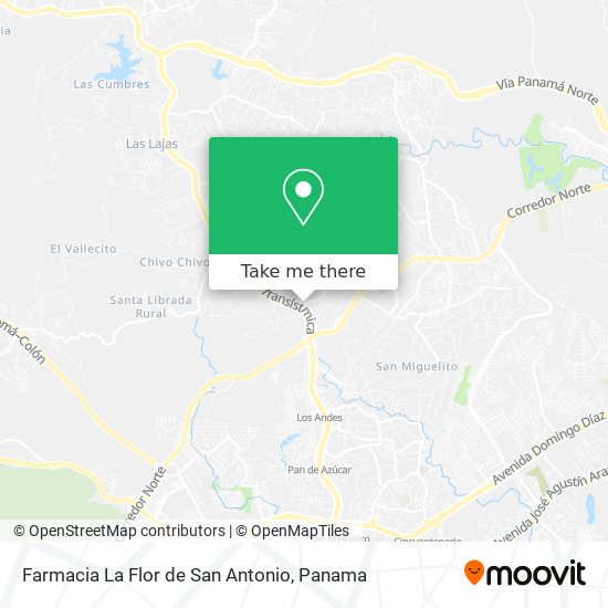 Mapa de Farmacia La Flor de San Antonio