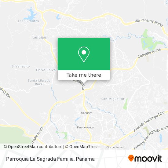 Parroquia La Sagrada Familia map