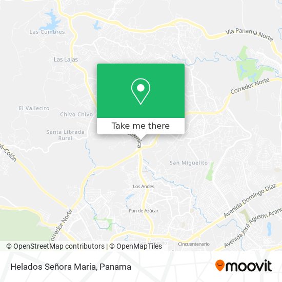 Mapa de Helados Señora Maria