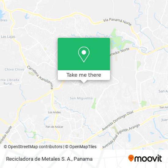 Mapa de Recicladora de Metales S. A.