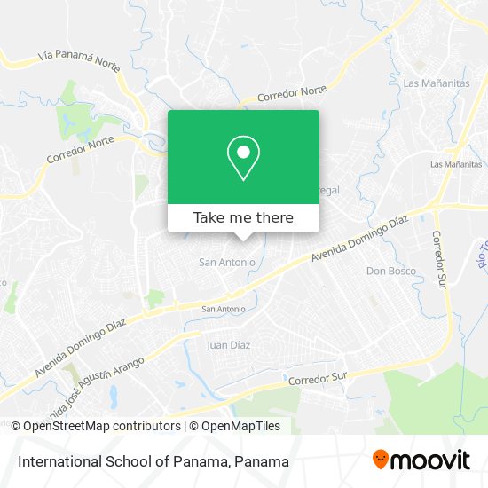 International School of Panama map