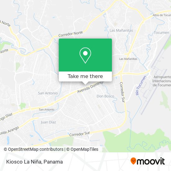 Kiosco La Niña map