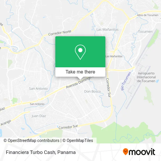 Mapa de Financiera Turbo Cash