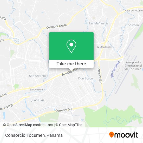 Consorcio Tocumen map