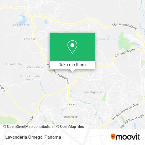 Lavanderia Omega map