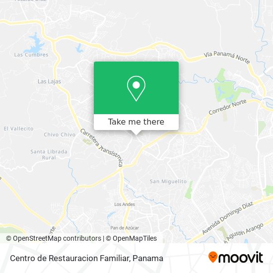 Centro de Restauracion Familiar map