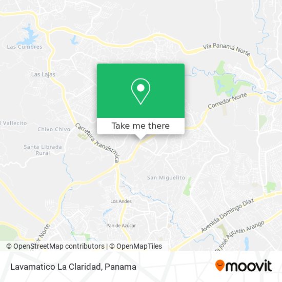 Lavamatico La Claridad map