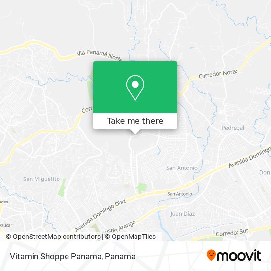 Vitamin Shoppe Panama map
