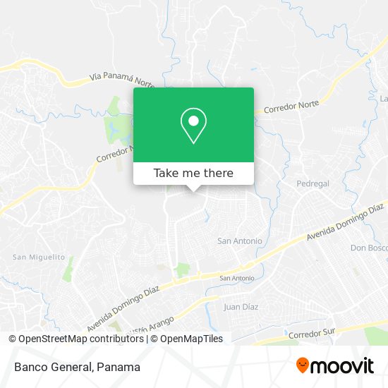 Banco General map