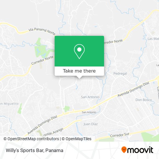 Willy's Sports Bar map